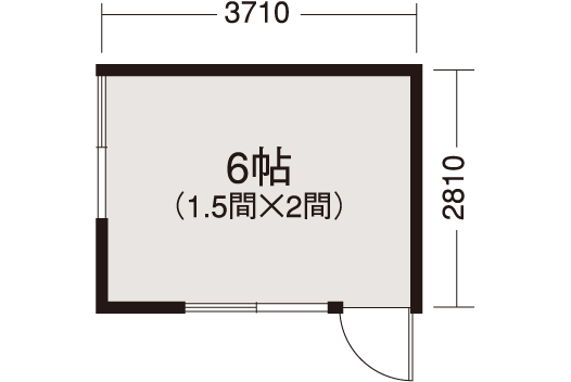 シルキーの平面図